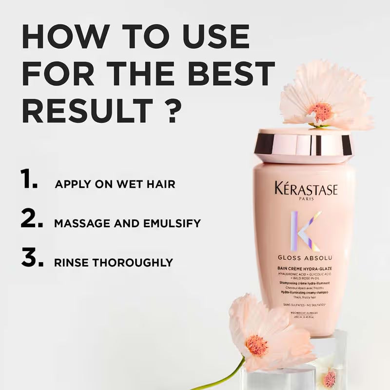 Kerastase Gloss Absolu Creme Anti-Frizz Shampoo (250 ML)