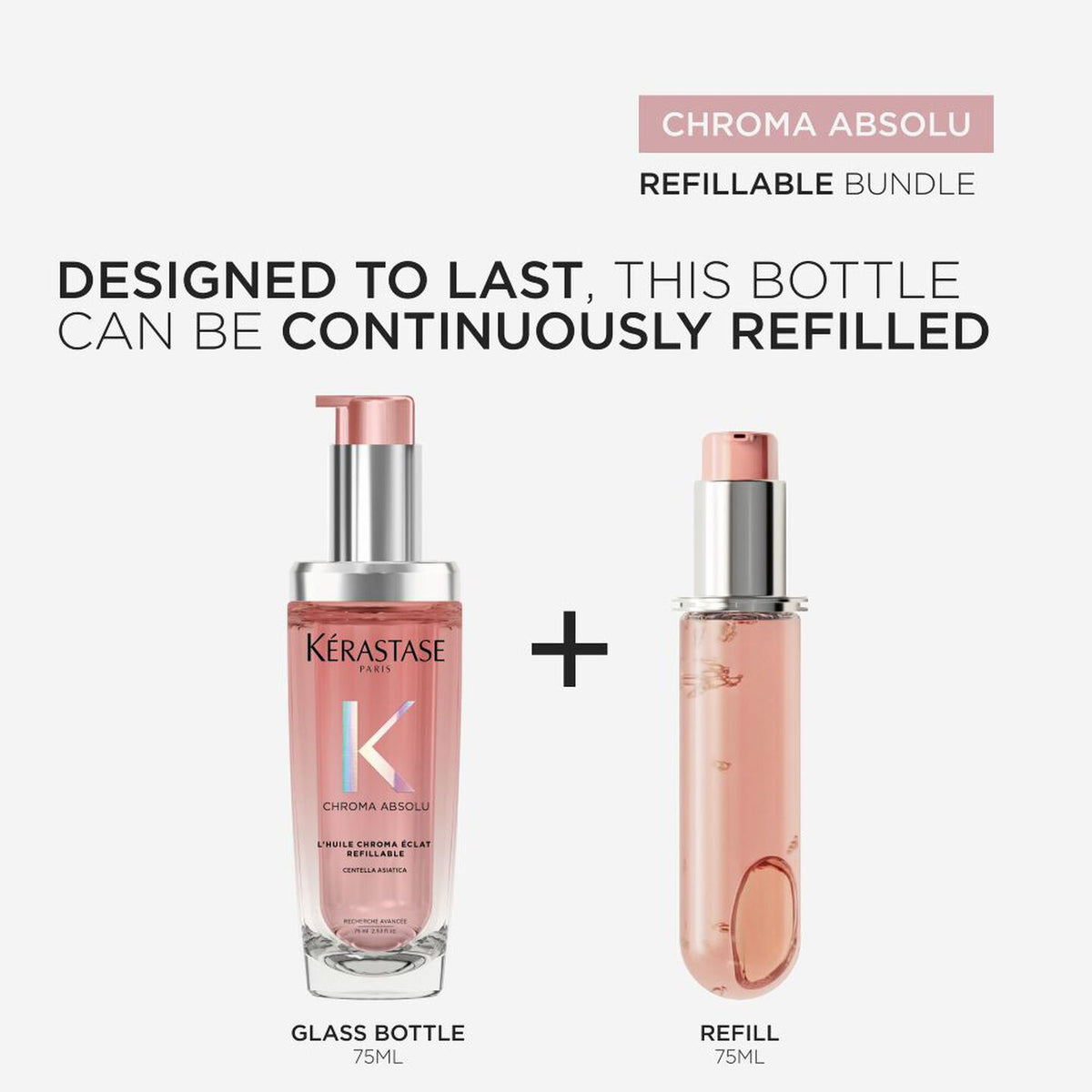 KERASTASE - CHROMA ABSOLU L'HUILE CHROMA ECLAT OIL REFILLABLE (75 ML)